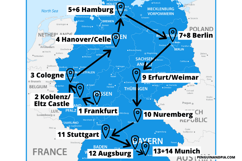 germany travel itinerary 7 days